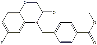 methyl 4-((6-fluoro-2,3-dihydro-3-oxobenzo[b][1,4]oxazin-4-yl)methyl)benzoate