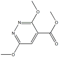 METHYL 3,6-DIMETHOXYPYRIDAZINE-4-CARBOXYLATE 化学構造式