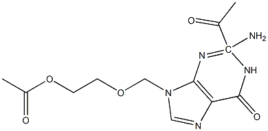 2-ACETYL-9((2-ACETOXYETHOXY)METHYL)GUANINE Structure