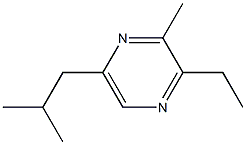 2-METHYL-3-ETHYL-6-ISOBUTYLPYRAZINE Struktur