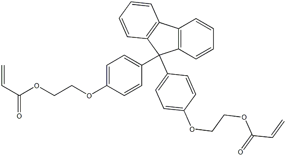 9,9-BIS[4-(2-ACRYLOYLOXYETHOXY)PHENYL]FLUORENE,,结构式