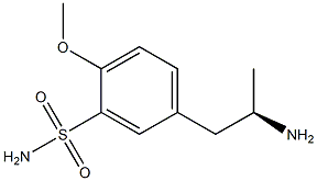 R-(-)-5-(2-AMINOPROPYL)-2-METHOXYBENZENE SULPHONAMIDE,,结构式
