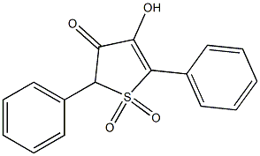 4-HYDROXY-1,1-DIOXO-2,5-DIPHENYL-1,2-DIHYDRO-1-LAMBDA6-THIOPHENE-3-ONE 化学構造式