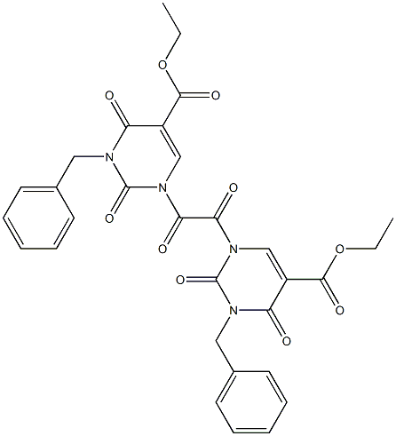 N,N''-OXALYLBIS(3-BENZYL-5-CARBETHOXYURACIL) Structure