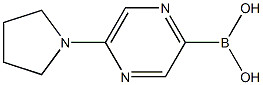 5-(PYRROLIDIN-1-YL)PYRAZINE-2-BORONIC ACID Structure