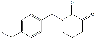 1-(4-METHOXYBENZYL)PIPERIDINE-2,3-DIONE Structure