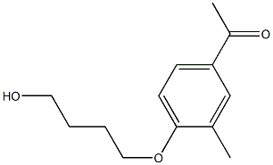 1-[4-(4-HYDROXY-BUTOXY)-3-METHYL-PHENYL]-ETHANONE Struktur