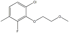 1-CHLORO-3-FLUORO-2-(2-METHOXY-ETHOXY)-4-METHYL-BENZENE,1379313-71-9,结构式