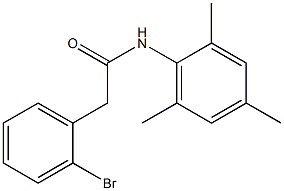2-(2-BROMOPHENYL)-N-MESITYLACETAMIDE 化学構造式