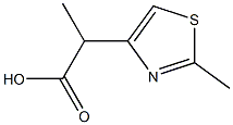 2-(2-METHYL-1,3-THIAZOL-4-YL)PROPANOIC ACID,,结构式