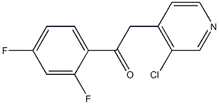 2-(3-CHLORO-PYRIDIN-4-YL)-1-(2,4-DIFLUORO-PHENYL)-ETHANONE Structure