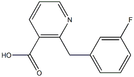 2-(3-FLUOROBENZYL)NICOTINIC ACID 结构式