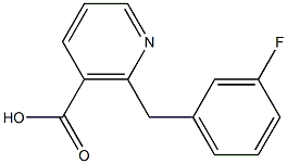 2-(3-FLUOROBENZYL)NICOTINIC ACID 化学構造式