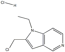 2-(CHLOROMETHYL)-1-ETHYL-1H-PYRROLO[3,2-C]PYRIDINE HYDROCHLORIDE,,结构式