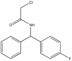 2-CHLORO-N-[(4-FLUOROPHENYL)(PHENYL)METHYL]ACETAMIDE Structure