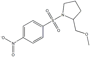 2-METHOXYMETHYL-1-(4-NITRO-BENZENESULFONYL)-PYRROLIDINE 化学構造式