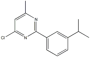 4-CHLORO-2-(3-ISOPROPYLPHENYL)-6-METHYLPYRIMIDINE Structure