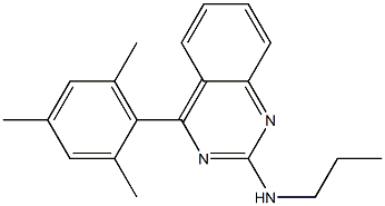 4-MESITYL-N-PROPYLQUINAZOLIN-2-AMINE Structure