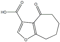 4-OXO-5,6,7,8-TETRAHYDRO-4H-CYCLOHEPTA[B]FURAN-3-CARBOXYLIC ACID 结构式