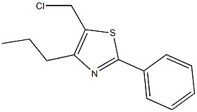 5-(CHLOROMETHYL)-2-PHENYL-4-PROPYL-1,3-THIAZOLE,,结构式
