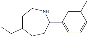 5-ETHYL-2-(3-METHYLPHENYL)AZEPANE 化学構造式