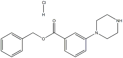 BENZYL 3-PIPERAZIN-1-YLBENZOATE HYDROCHLORIDE Struktur