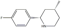 CIS-2-(4-FLUOROPHENYL)-4-METHYLPIPERIDINE Structure