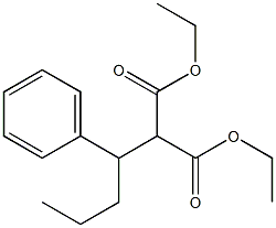 DIETHYL (1-PHENYLBUTYL)MALONATE Structure