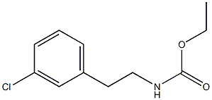 ETHYL [2-(3-CHLOROPHENYL)ETHYL]CARBAMATE Struktur