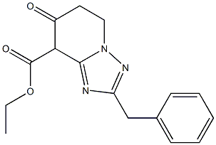 ETHYL 2-BENZYL-7-OXO-5,6,7,8-TETRAHYDRO[1,2,4]TRIAZOLO[1,5-A]PYRIDINE-8-CARBOXYLATE,,结构式