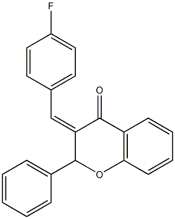3-(4-fluorobenzylidene)-2-phenylchroman-4-one Structure