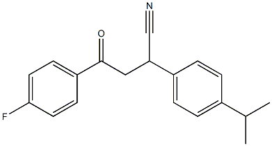 4-(4-fluorophenyl)-2-(4-isopropylphenyl)-4-oxobutanenitrile