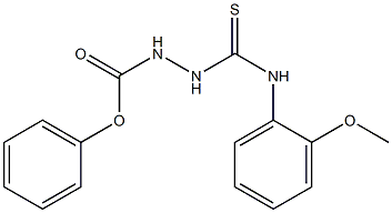 phenyl 2-[(2-methoxyanilino)carbothioyl]hydrazine-1-carboxylate Structure