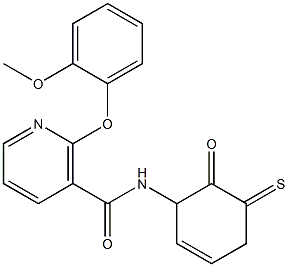 2-(2-methoxyphenoxy)-N-(2-oxotetrahydro-3-thiophenyl)nicotinamide