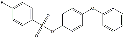 4-phenoxyphenyl 4-fluorobenzene-1-sulfonate 结构式