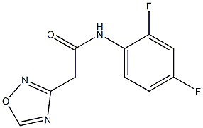 N1-(2,4-difluorophenyl)-2-(1,2,4-oxadiazol-3-yl)acetamide Struktur