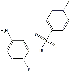 N-(5-amino-2-fluorophenyl)-4-methylbenzenesulfonamide Structure