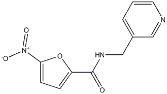 N2-(3-pyridylmethyl)-5-nitro-2-furamide 化学構造式