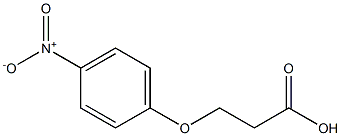 3-(4-nitrophenoxy)propanoic acid,,结构式