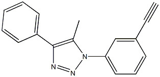 1-(3-eth-1-ynylphenyl)-5-methyl-4-phenyl-1H-1,2,3-triazole