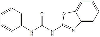 N-(1,3-benzothiazol-2-yl)-N'-phenylurea 结构式