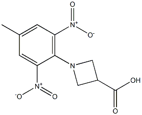 1-(4-methyl-2,6-dinitrophenyl)-3-azetanecarboxylic acid Structure