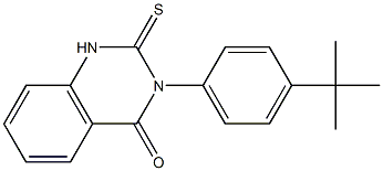 3-[4-(tert-butyl)phenyl]-2-thioxo-1,2,3,4-tetrahydroquinazolin-4-one Struktur