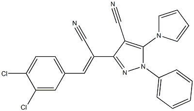 3-[1-cyano-2-(3,4-dichlorophenyl)vinyl]-1-phenyl-5-(1H-pyrrol-1-yl)-1H-pyrazole-4-carbonitrile