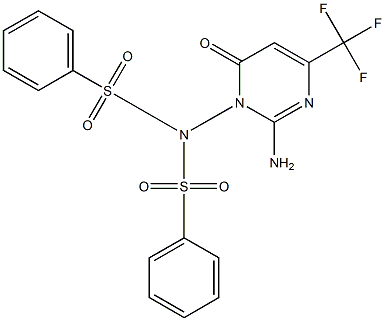  N-[2-amino-6-oxo-4-(trifluoromethyl)-1(6H)-pyrimidinyl]-N-(phenylsulfonyl)benzenesulfonamide