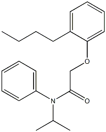 2-(2-butylphenoxy)-N-isopropyl-N-phenylacetamide Structure