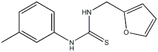 N-(2-furylmethyl)-N'-(3-methylphenyl)thiourea Struktur