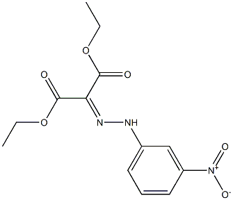diethyl 2-[2-(3-nitrophenyl)hydrazono]malonate 结构式
