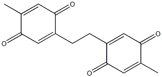 2-methyl-5-[2-(4-methyl-3,6-dioxocyclohexa-1,4-dienyl)ethyl]benzo-1,4-quinone Struktur