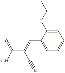 2-cyano-3-(2-ethoxyphenyl)acrylamide Struktur